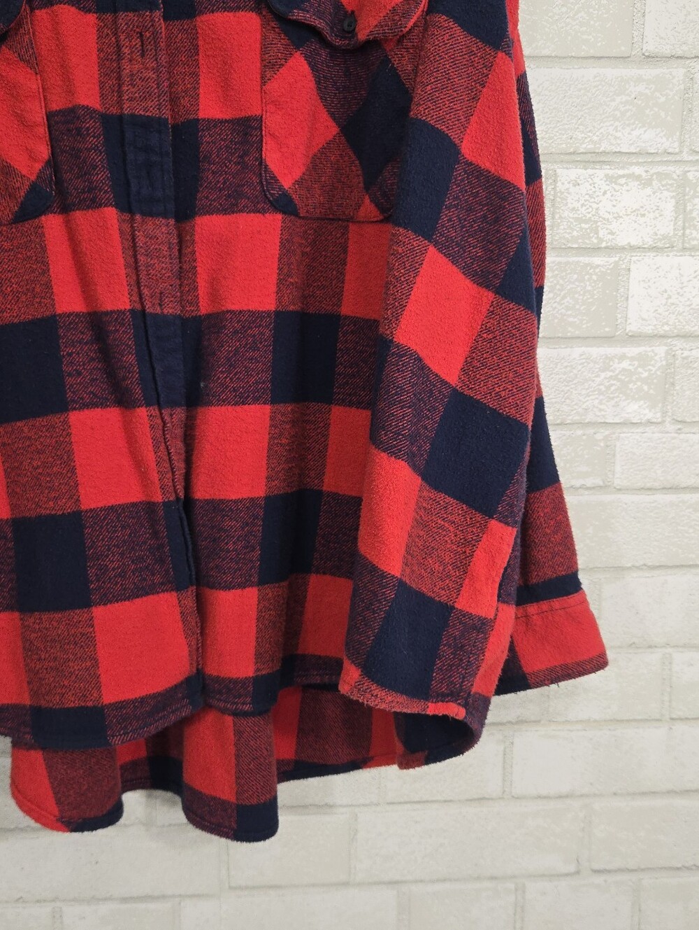 aerie have flannel print Shacket top - Picture 4 of 15